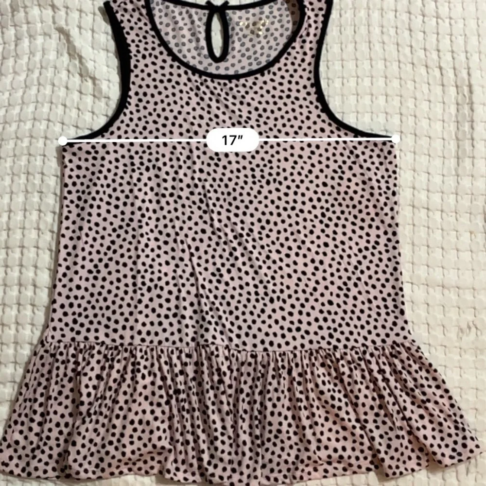 Kate Spade Pajama Set Polka dots Pink and Black size Small - Picture 10 of 10